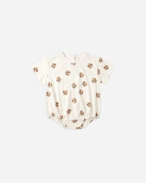 Relaxed Bubble Romper || Basketball