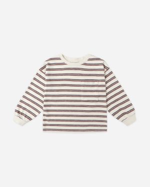 Relaxed Long Sleeve Tee || Vintage Stripe