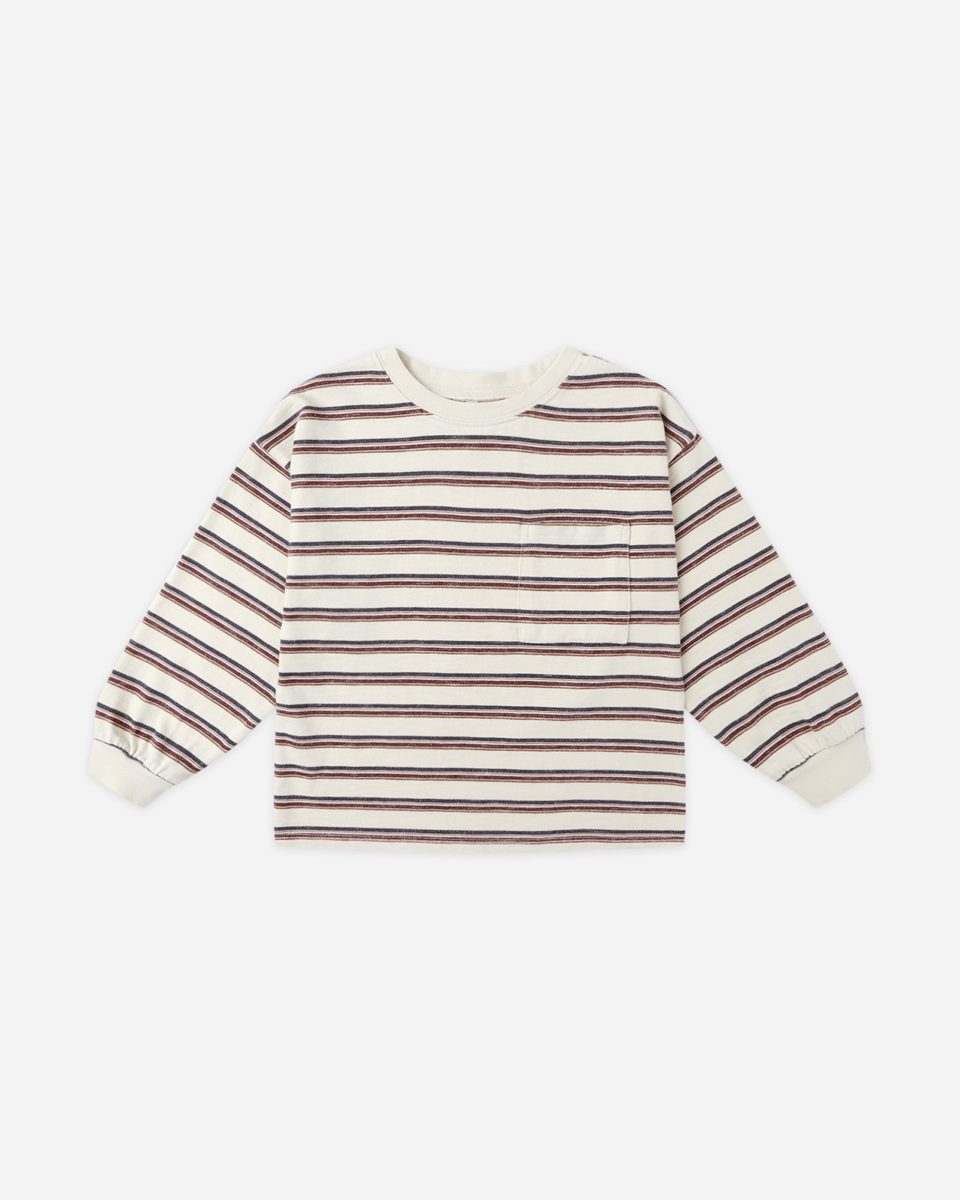 Relaxed Long Sleeve Tee || Vintage Stripe
