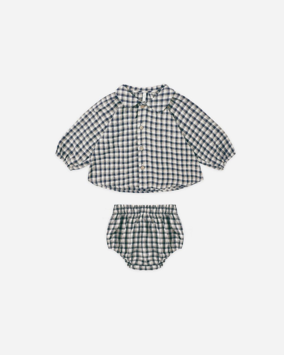 Nellie Set || Navy Check