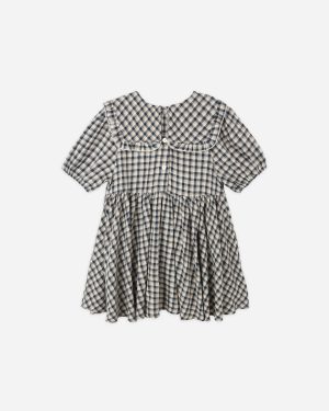 Camille Dress || Navy Check