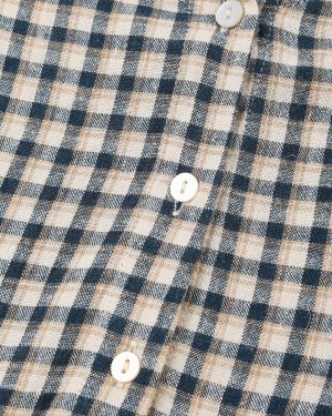 Camille Dress || Navy Check