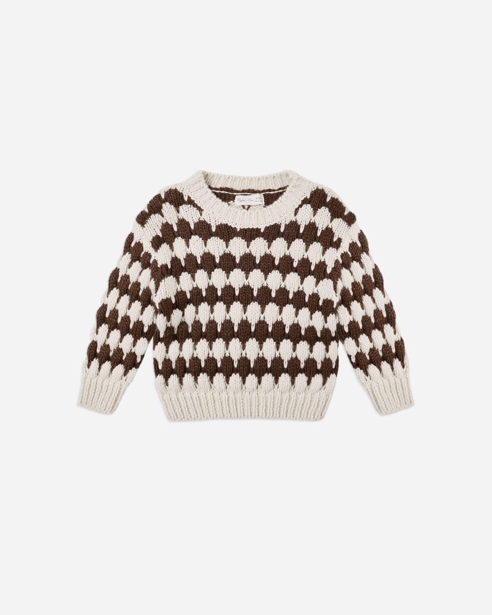 Shiloh Sweater || Brown Stripe
