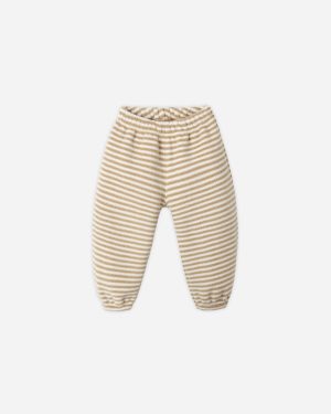 Relaxed Sweatpant || Toffee Stripe