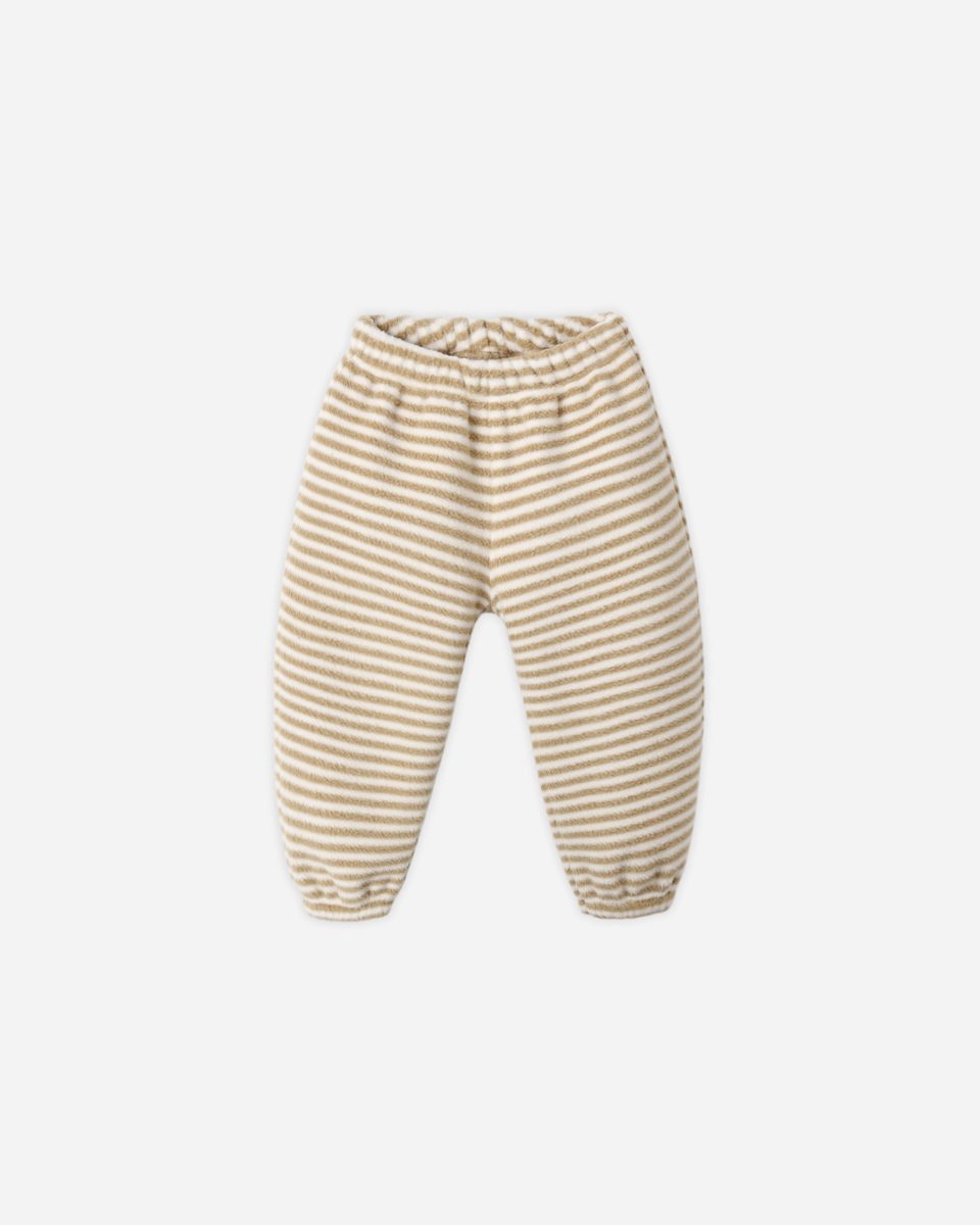 Relaxed Sweatpant || Toffee Stripe