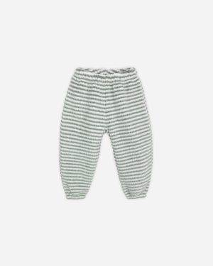 Relaxed Sweatpant || Evergreen Stripe
