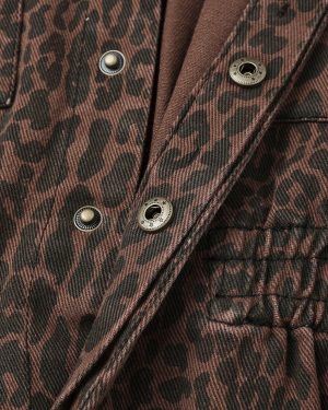 Utility Romper || Leopard