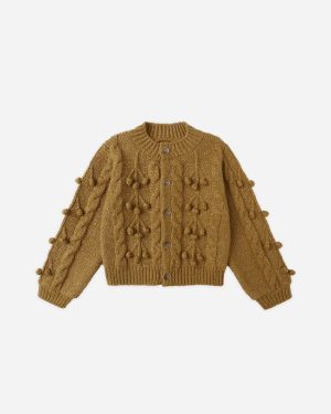 Bobble Cardigan || Golden