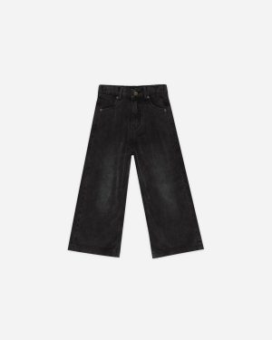 Straight Leg Pant || Washed Black