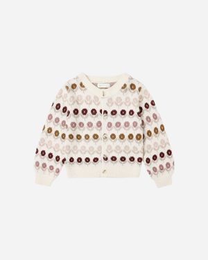 Cheyenne Cardigan || Floral Jacquard