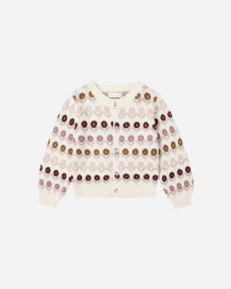 Cheyenne Cardigan || Floral Jacquard