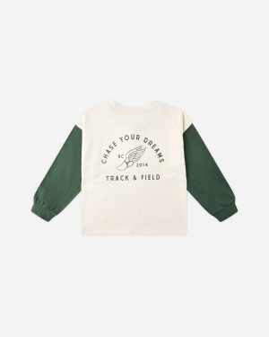 Relaxed Long Sleeve Henley || Chase Your Dreams