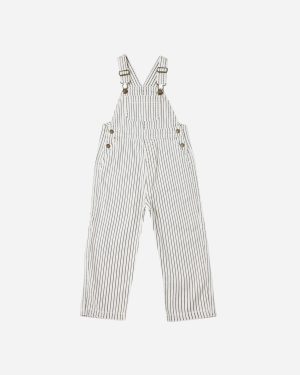 Utility Overall || Navy Pinstripe