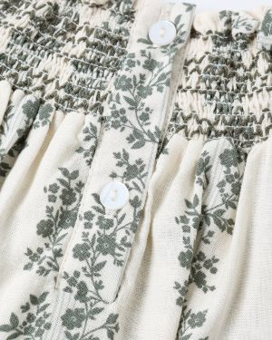 Ada Romper || Green Vines