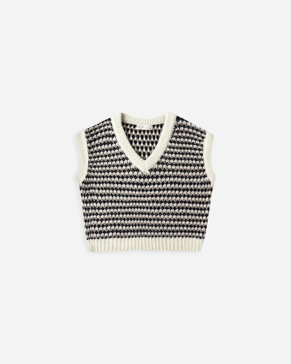Sweater Vest || Black Speckle