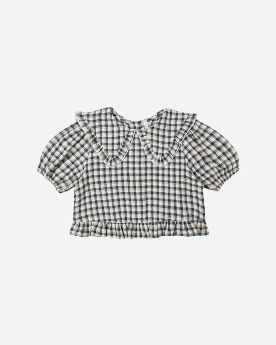 Prairie Blouse || Navy Check