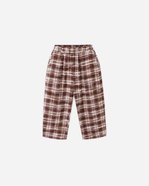Palmer Pant || Burgundy Plaid