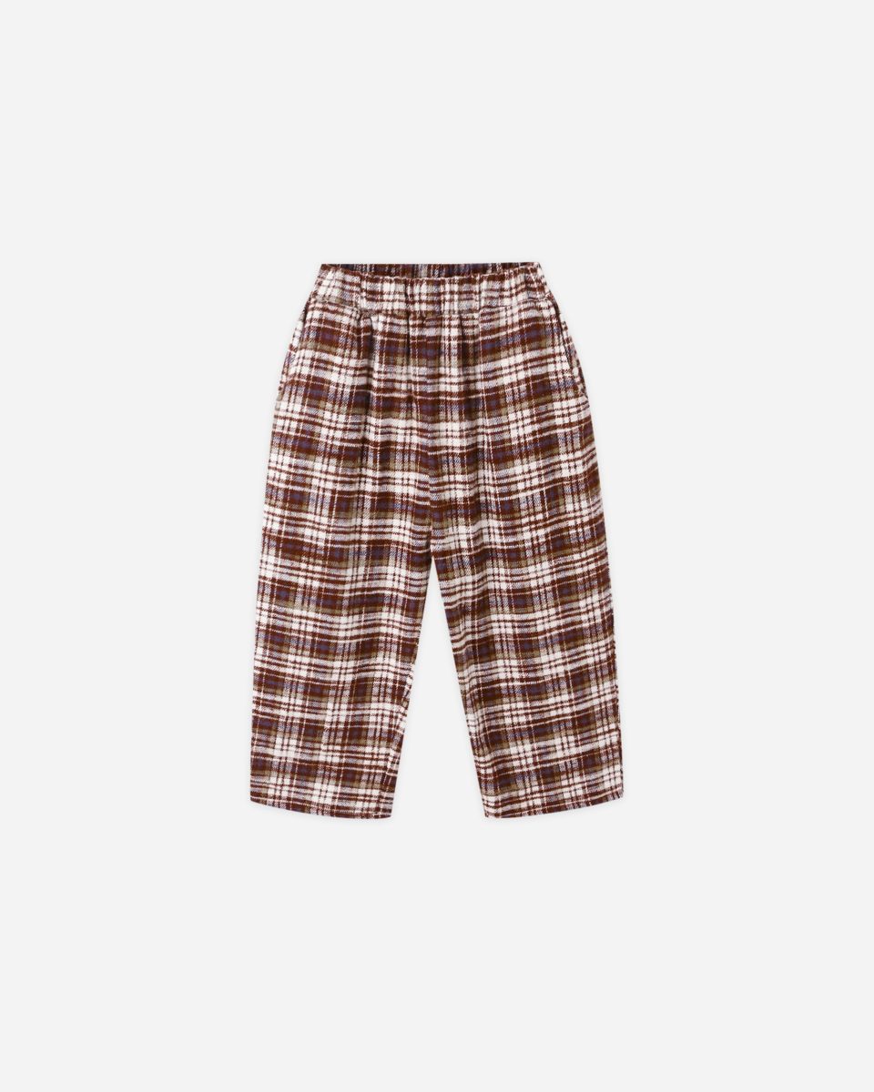 Palmer Pant || Burgundy Plaid