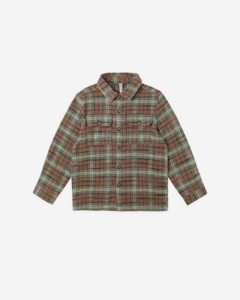 Pocketed Flannel Shirt || Holiday Plaid