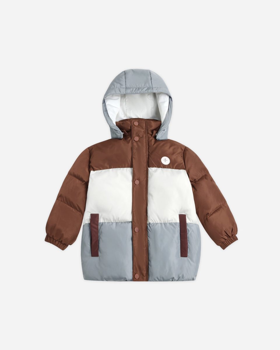 Ski Puffer Jacket || Brown