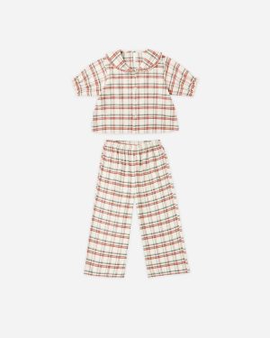 Ruffle Pajamas || Holiday Flannel
