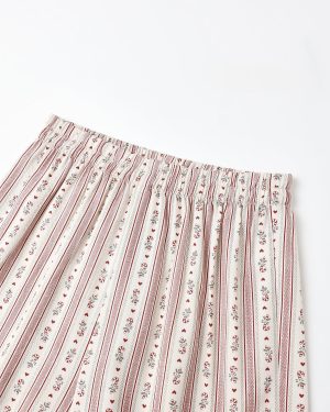 Ruffle Pajamas || Candy Cane Stripe