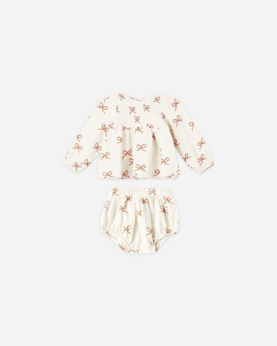 Sophia Top + Bloomer Set || Ruby Bows
