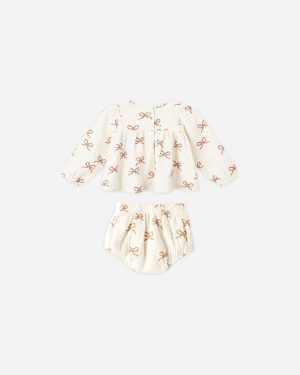 Sophia Top + Bloomer Set || Ruby Bows