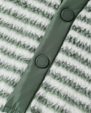 Fuzzy Winter Jumpsuit || Evergreen Stripe