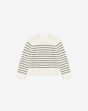 Jacques Sweater || Black Stripe