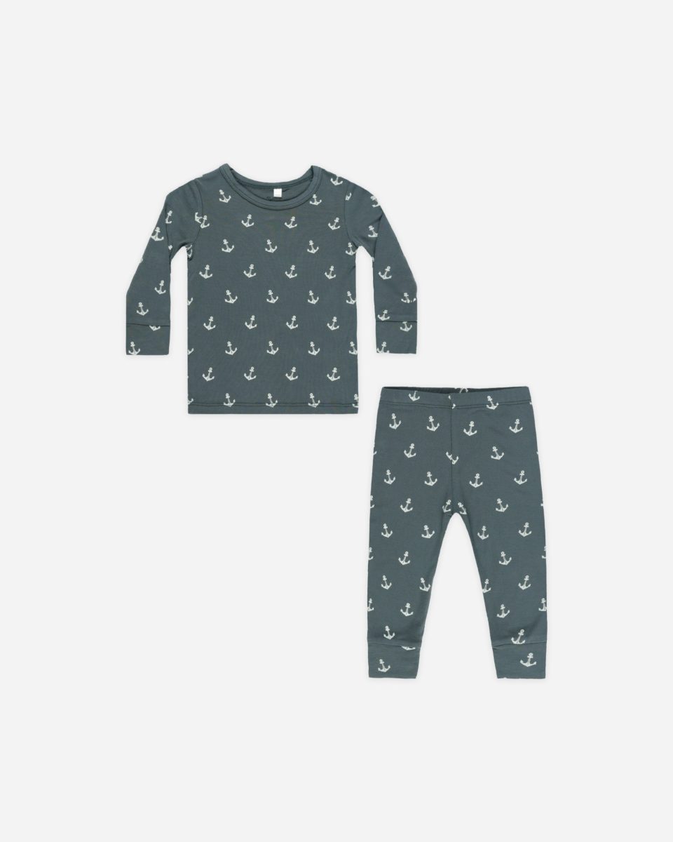 Long Sleeve Pajamas || Anchors