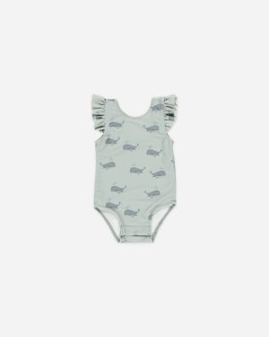 Scoop Back Onepiece || Whales