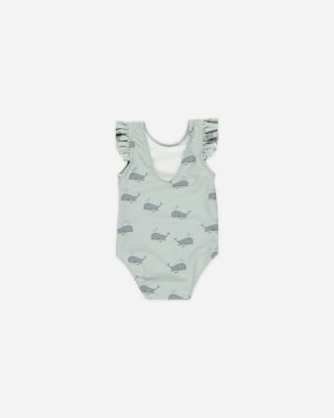 Scoop Back Onepiece || Whales