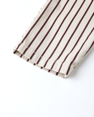 Relaxed Cargo Pant || Burgundy Pinstripe