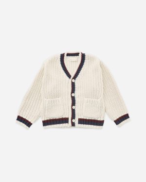 Collegiate Cardigan || Natural