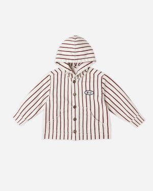 Sammy Jacket || Burgundy Pinstripe