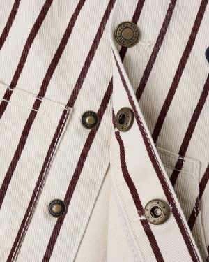 Sammy Jacket || Burgundy Pinstripe