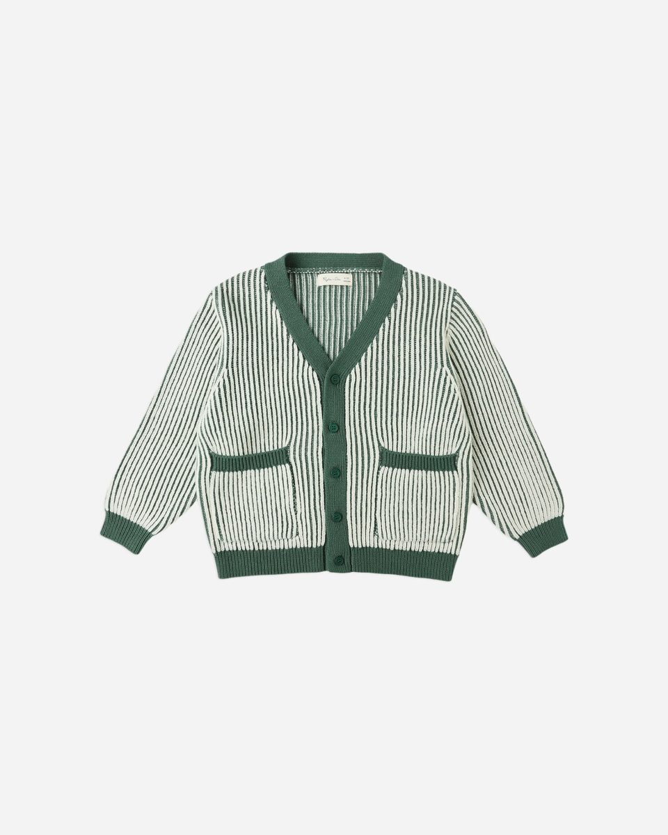 Haywood Cardigan || Green Stripe