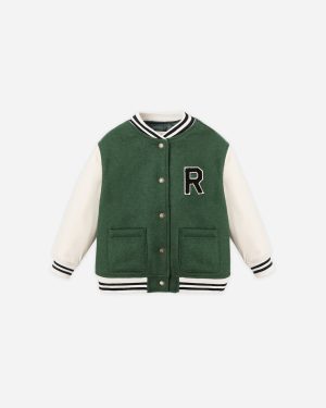 Varsity Jacket || Green