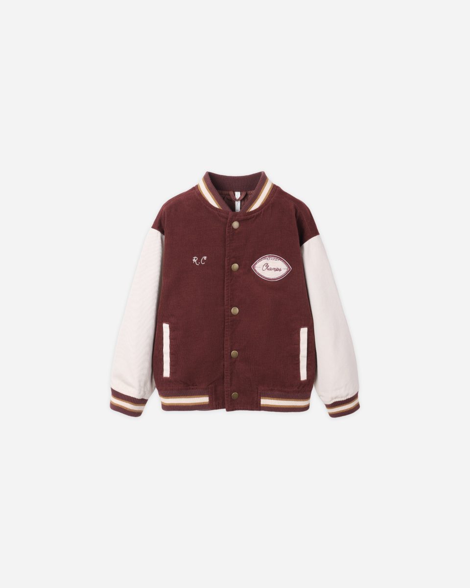 Varsity Jacket || Burgundy