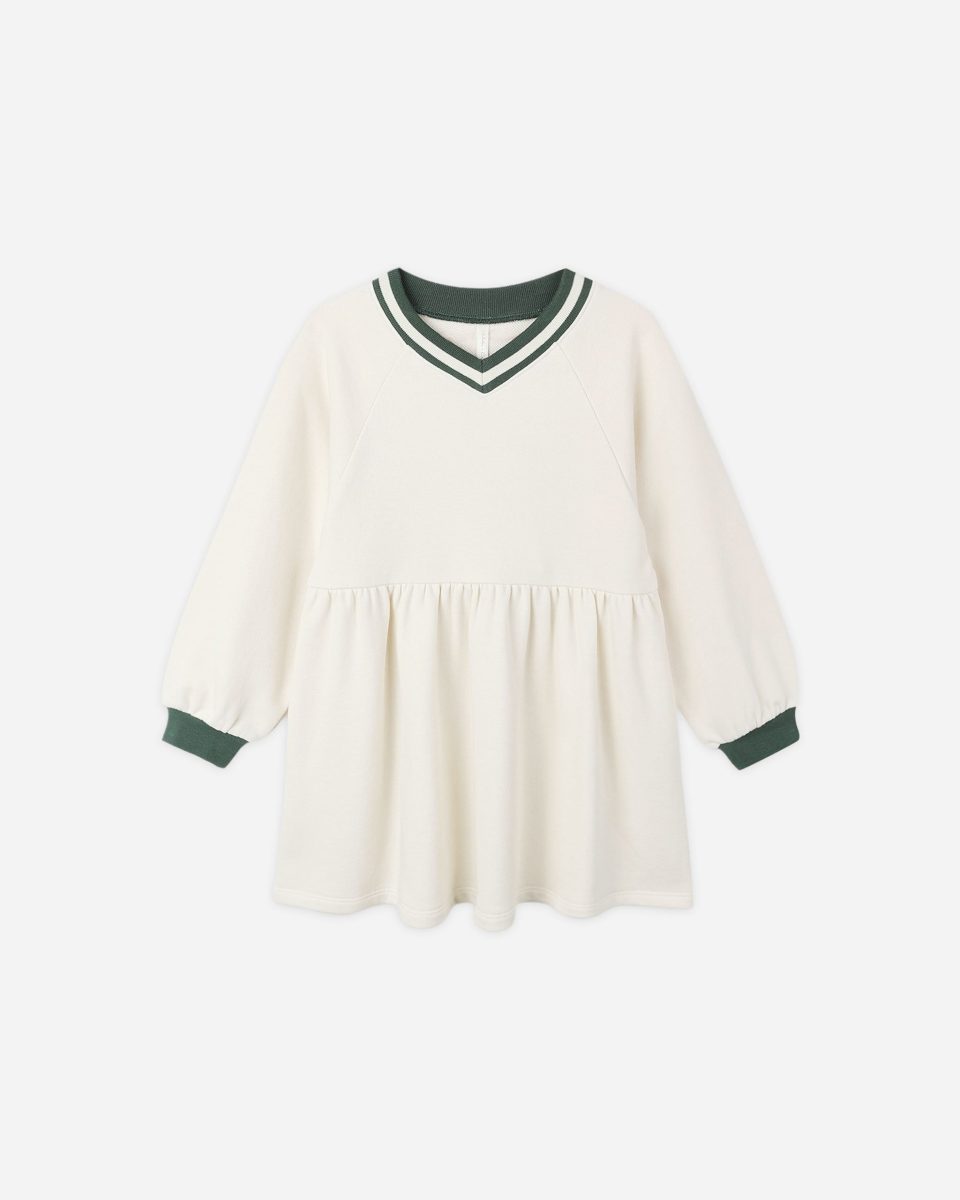 Raglan Sweatshirt Dress || Natural