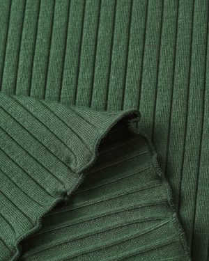 Ribbed Long Sleeve || Green