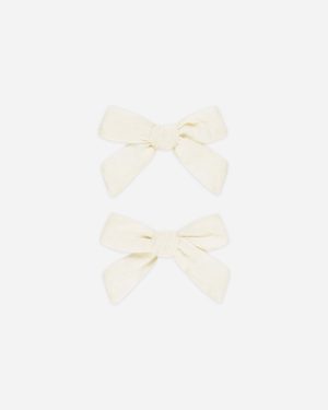 Bows. Set Of 2 || Ivory