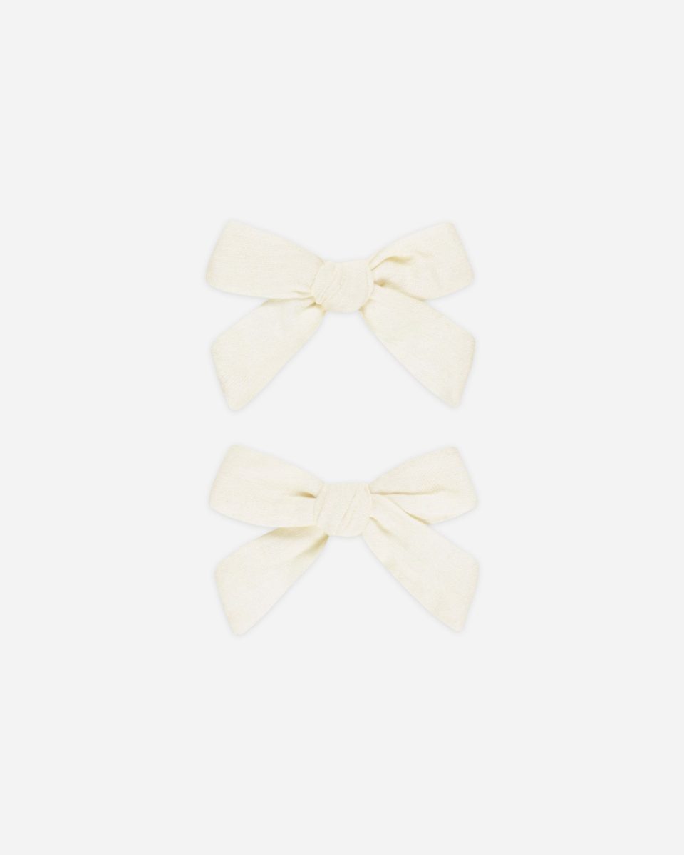Bows. Set Of 2 || Ivory
