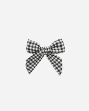 Bow || Black Gingham