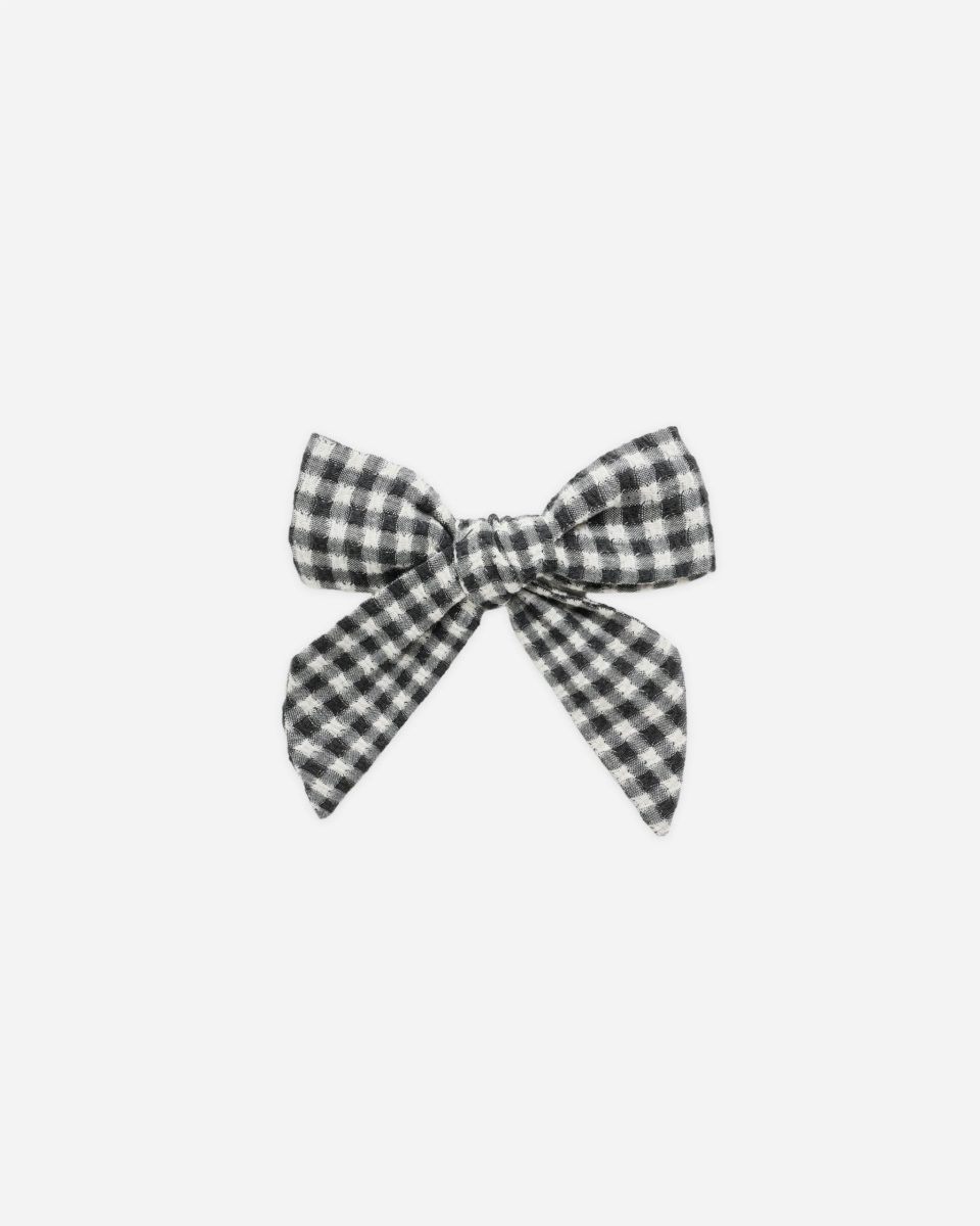 Bow || Black Gingham