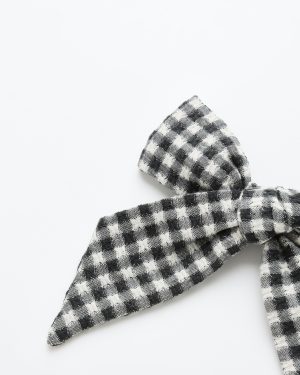 Bow || Black Gingham