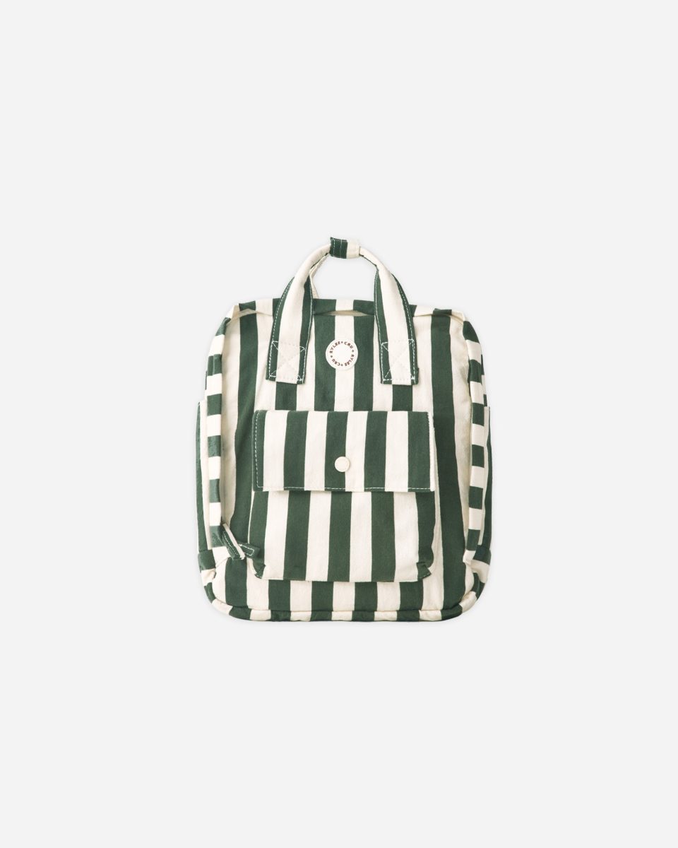 Mini Backpack || Green Stripe