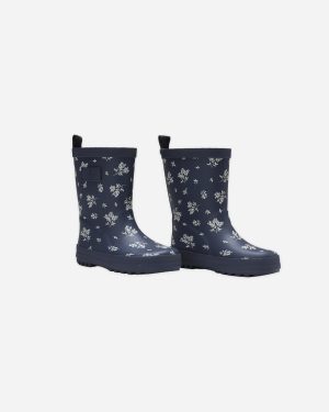 Rainboot || Blue Floral