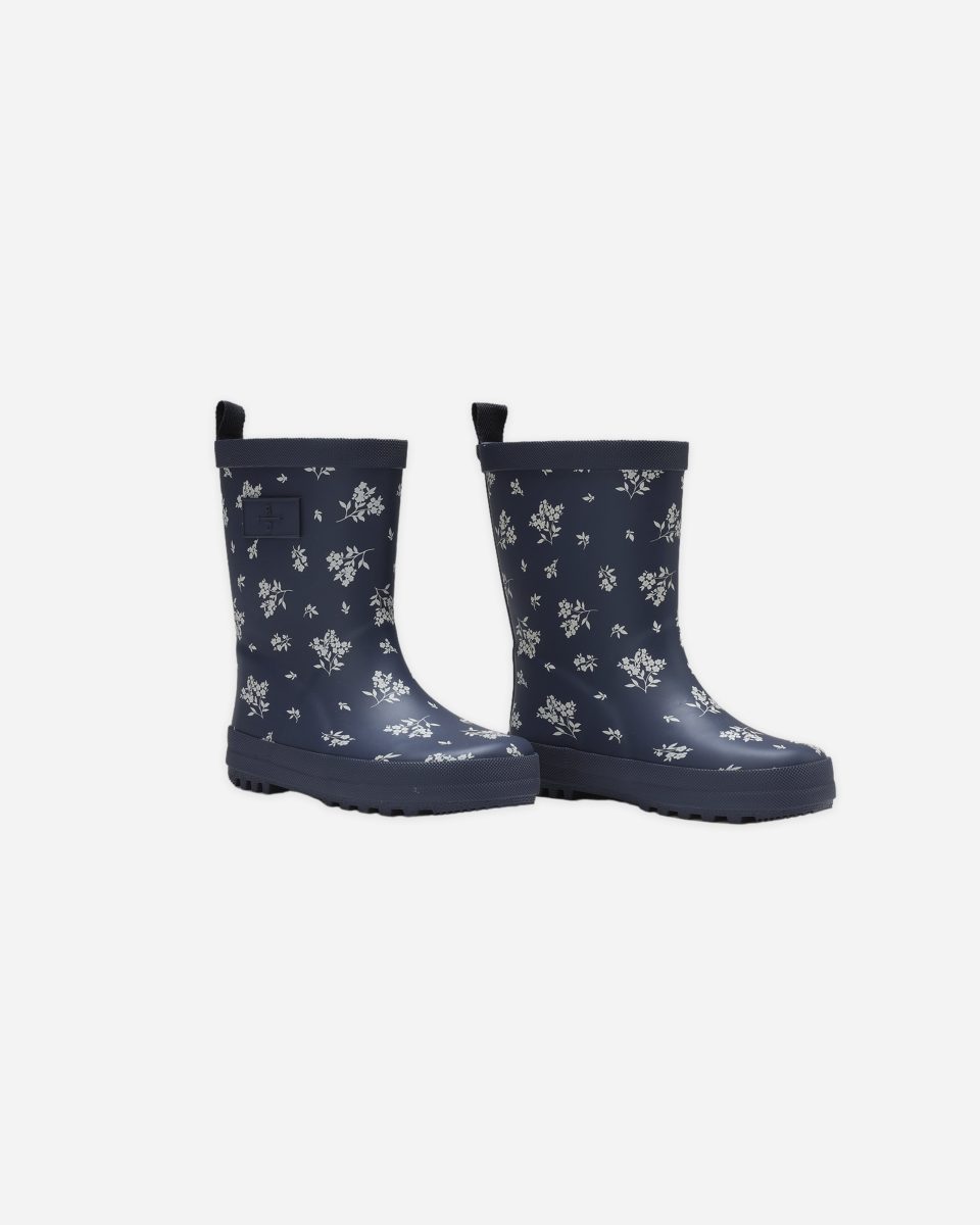 Rainboot || Blue Floral